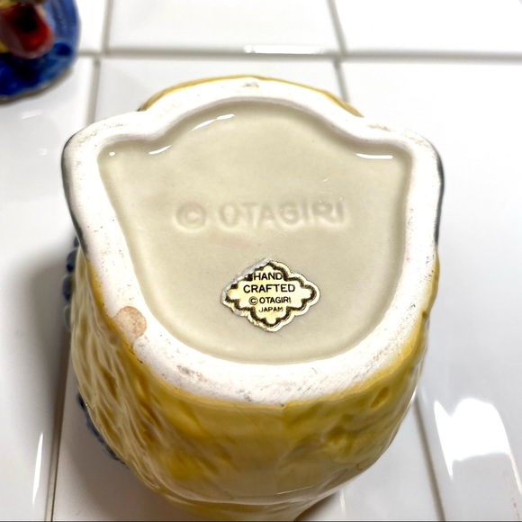 Vintage Otagiri Rooster Figurine Cookie Jar Bowl - Picture 6 of 13